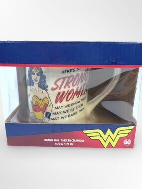 DC Wonder Woman Ceramic Mug - Cream, Red, Blue, Yellow
